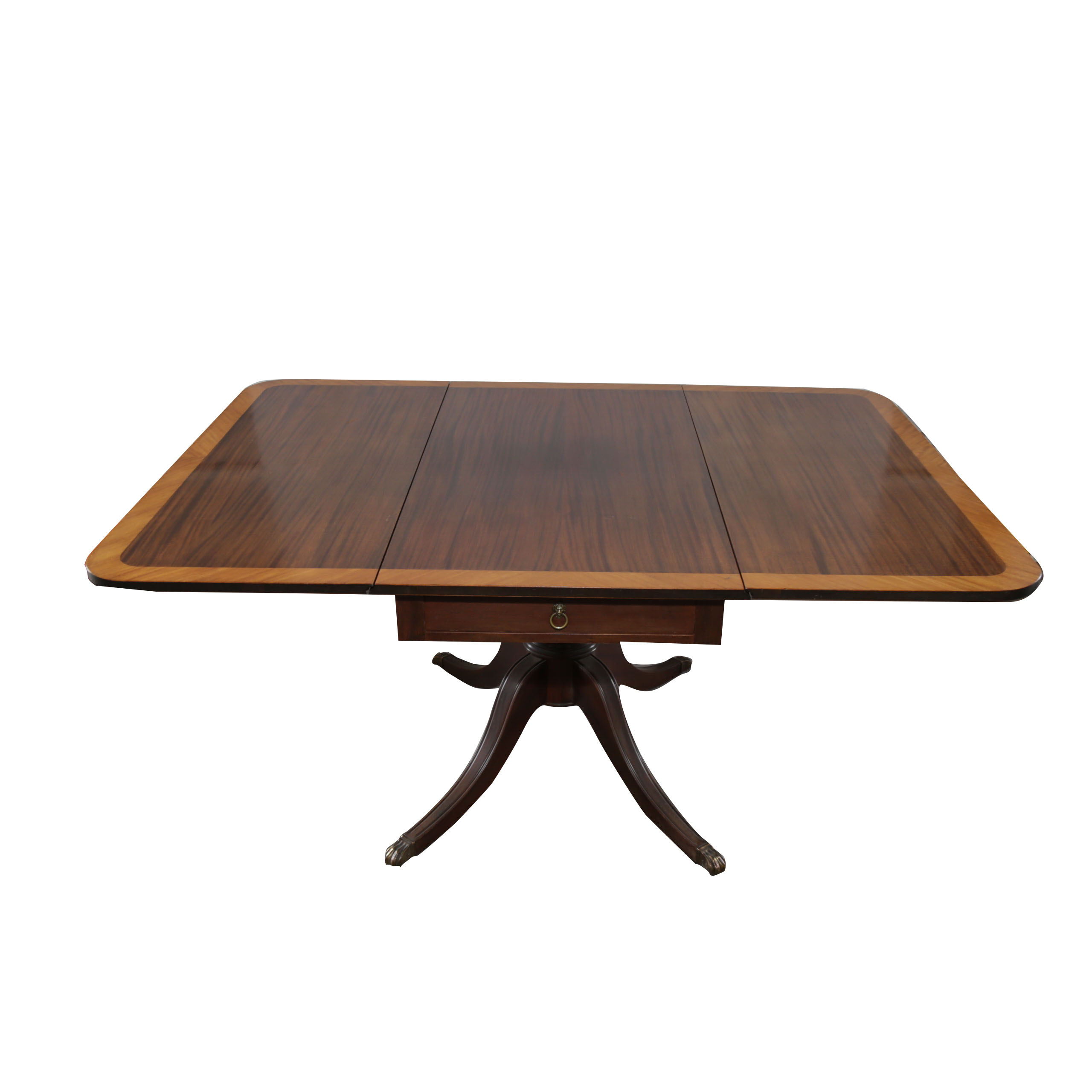 Duncan Phyfe Style Mahogany Drop Leaf Table by Elite Furniture