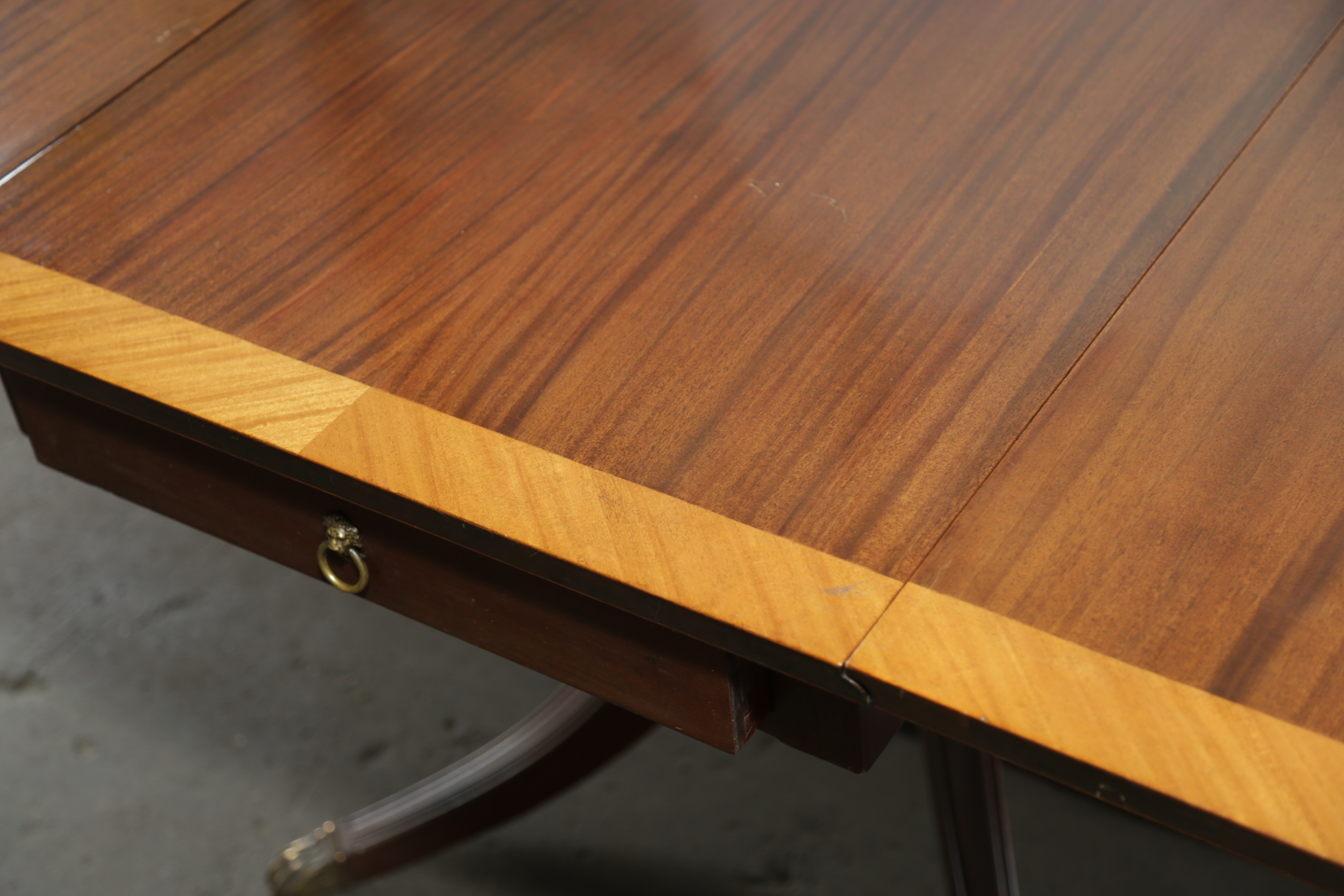 Duncan Phyfe Style Mahogany Drop Leaf Table by Elite Furniture