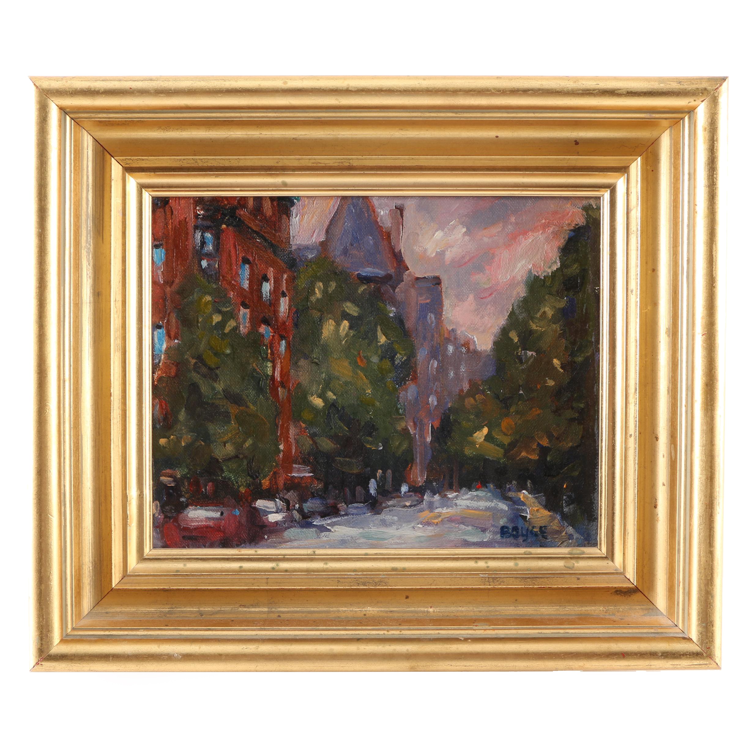 Oil Painting by Boyce Titled "Fairfield St."