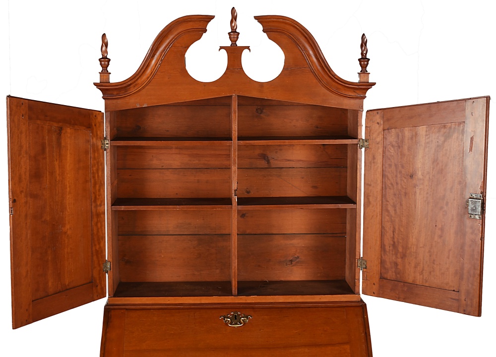 Early 19th Century Federal Kentucky Secretary Bookcase in Cherry