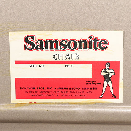 Vintage Folding Table and Chairs by Samsonite