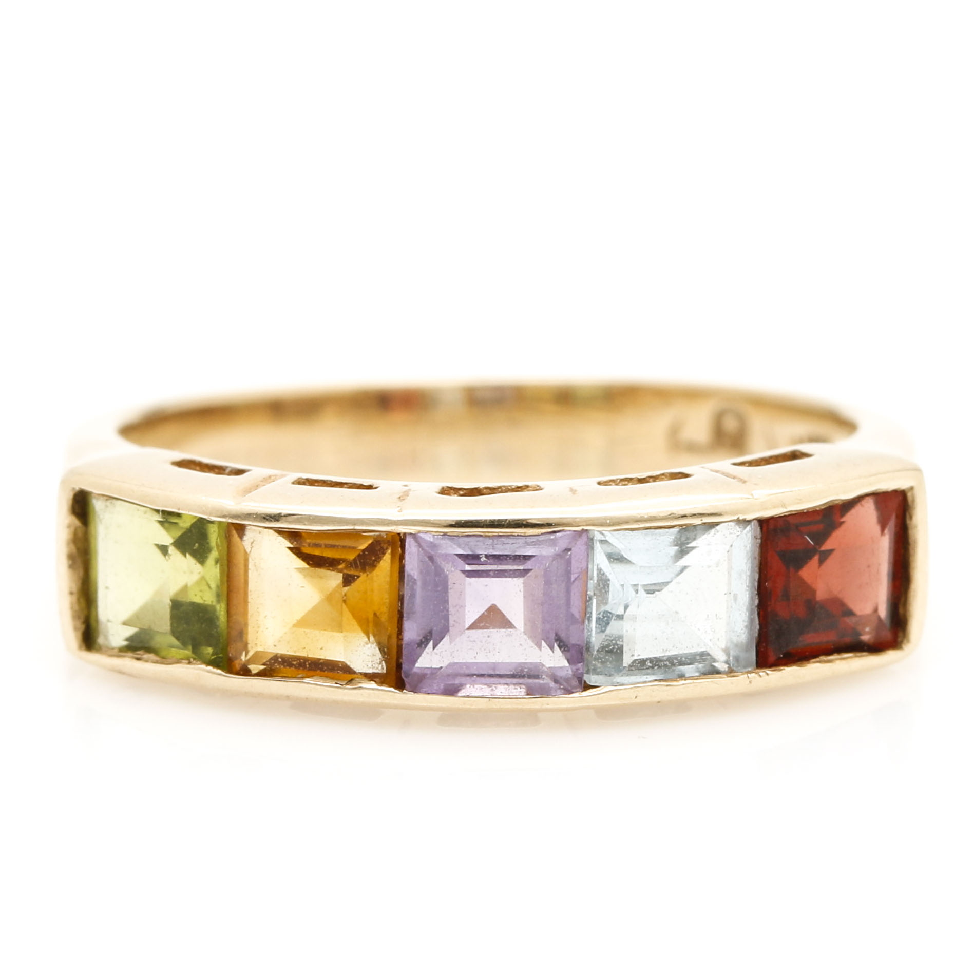 10K Yellow Gold Semi-Precious Stone Ring