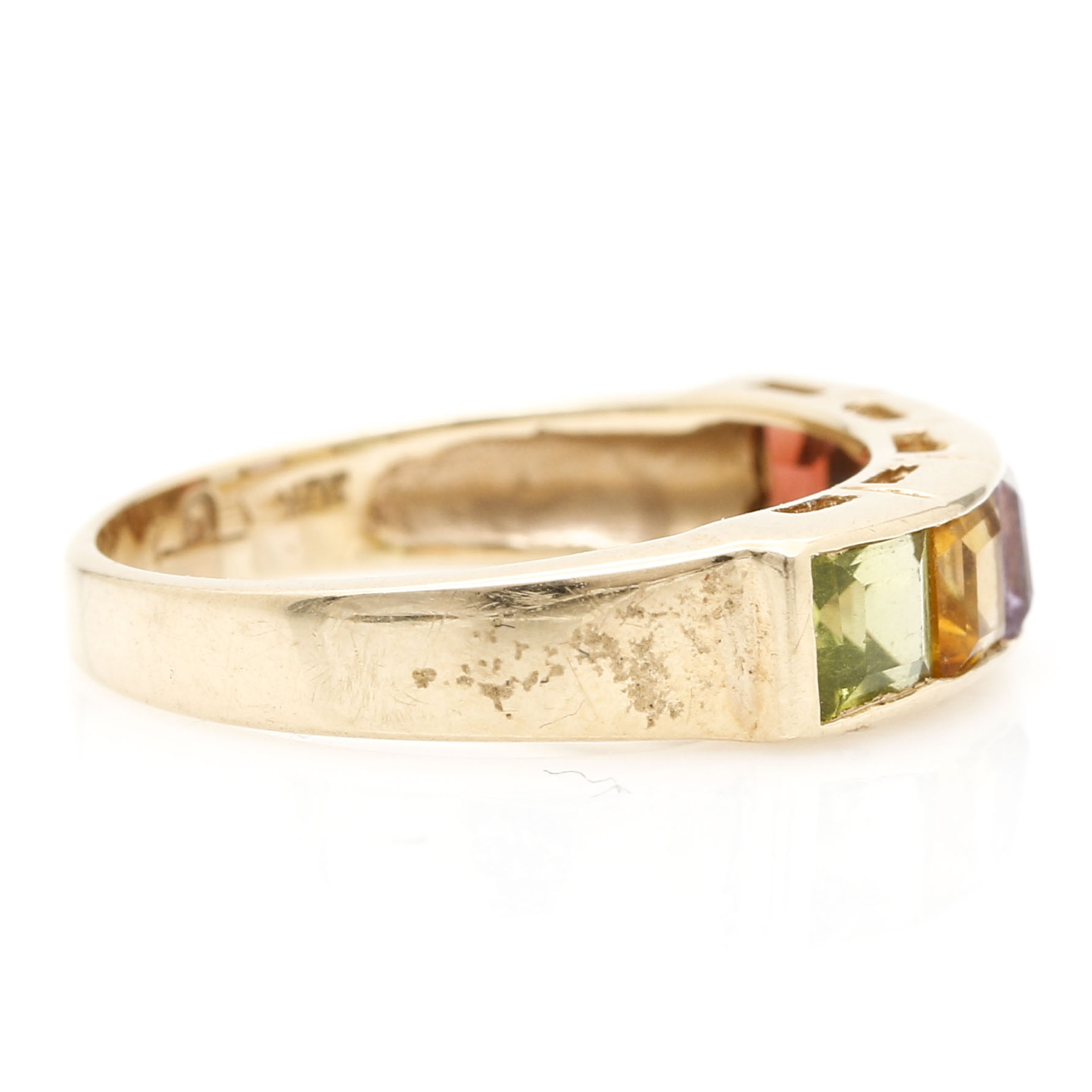 10K Yellow Gold Semi-Precious Stone Ring
