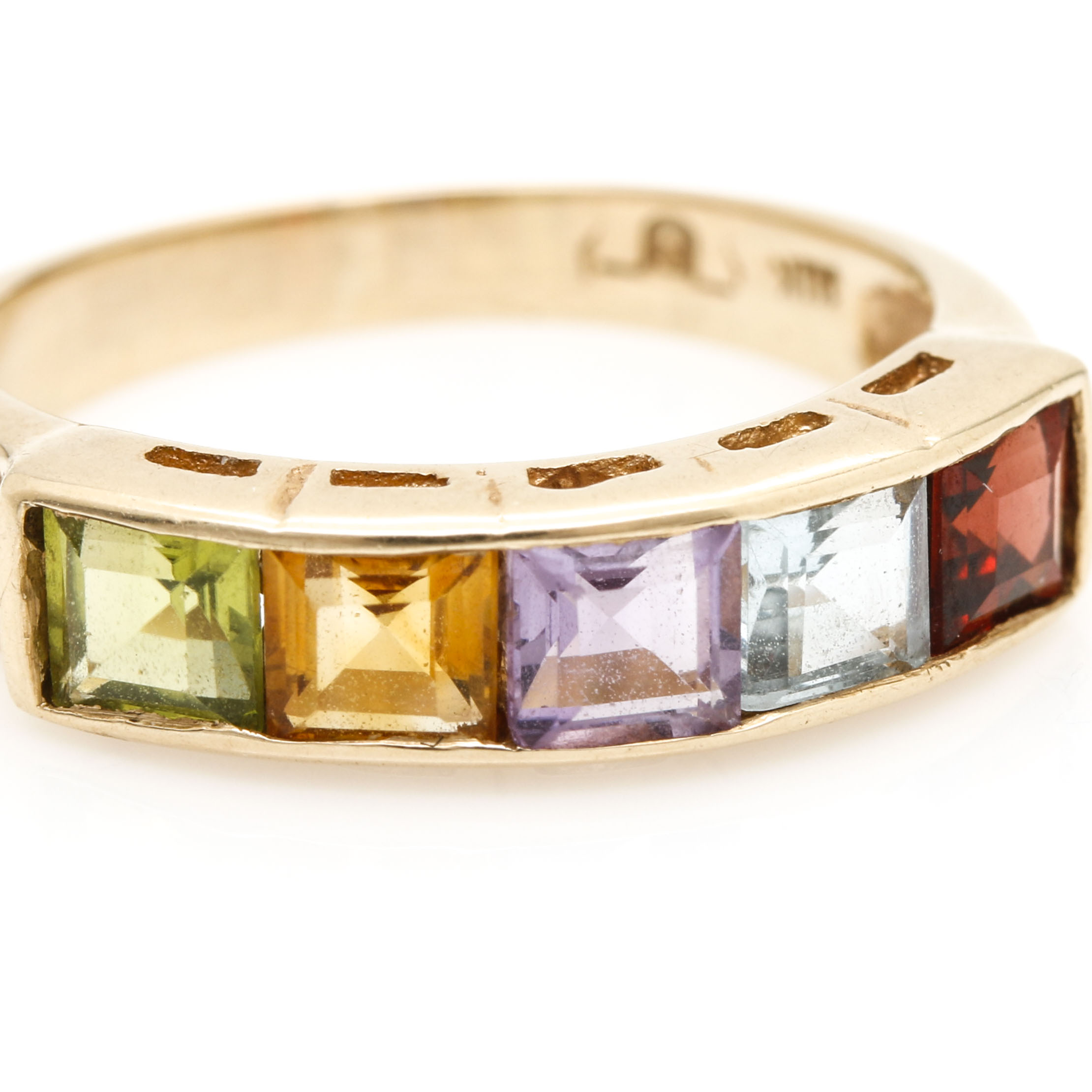 10K Yellow Gold Semi-Precious Stone Ring