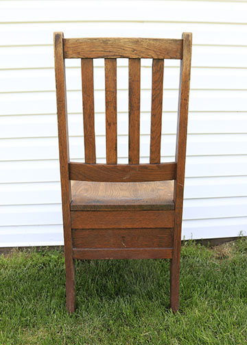 Early 20th Century Oak Chairs, Including One With an Ohio State Reformatory Label