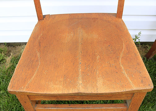Early 20th Century Oak Chairs, Including One With an Ohio State Reformatory Label