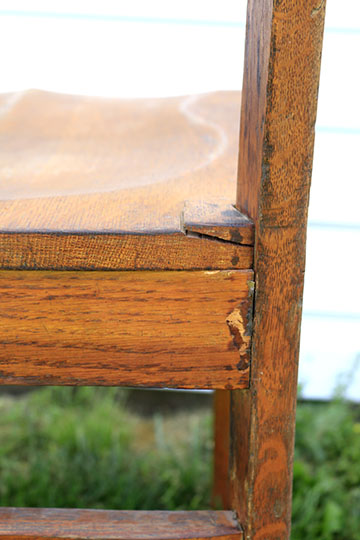 Early 20th Century Oak Chairs, Including One With an Ohio State Reformatory Label