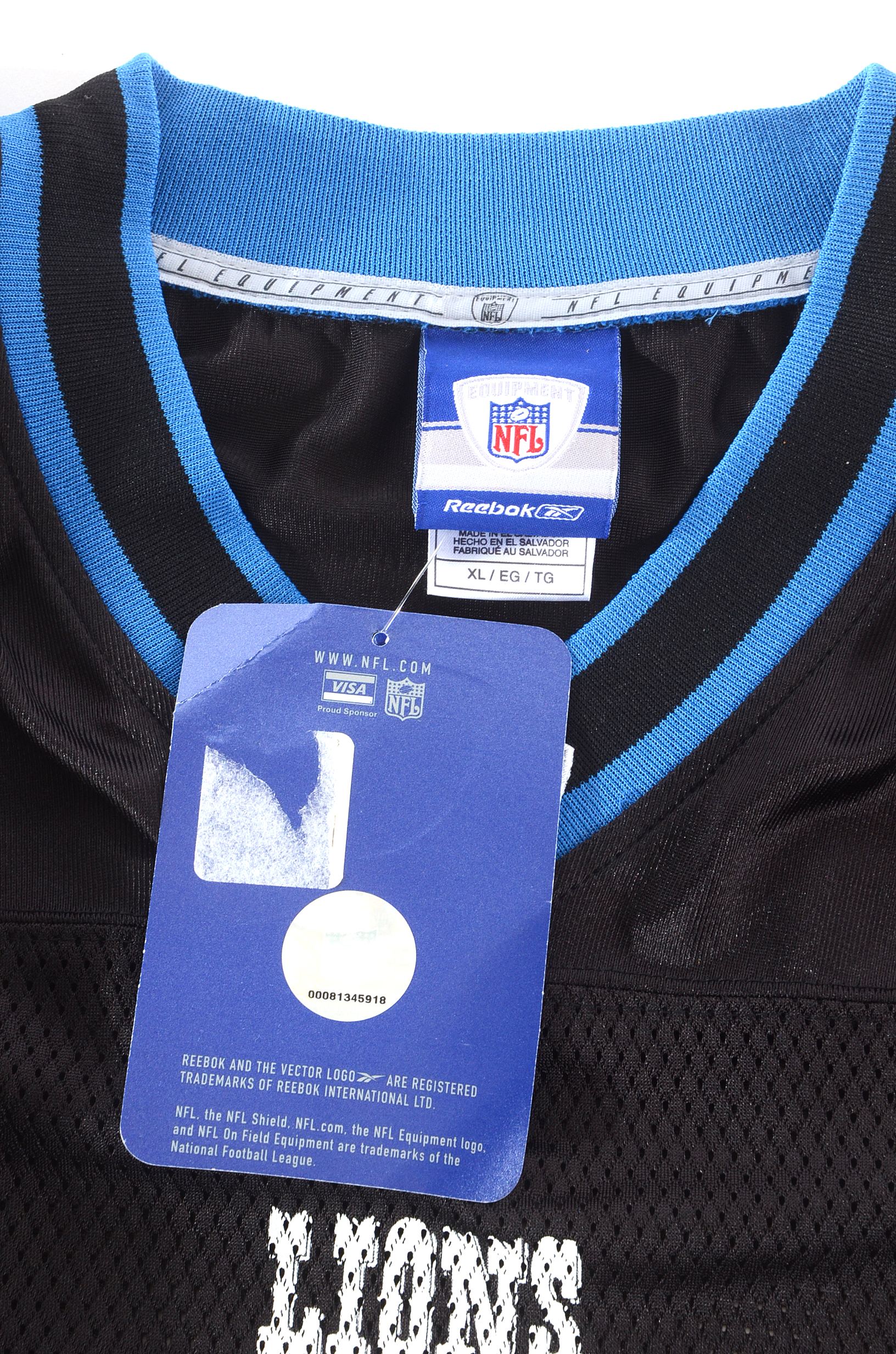 Jon Kitna Signed Lions Jersey