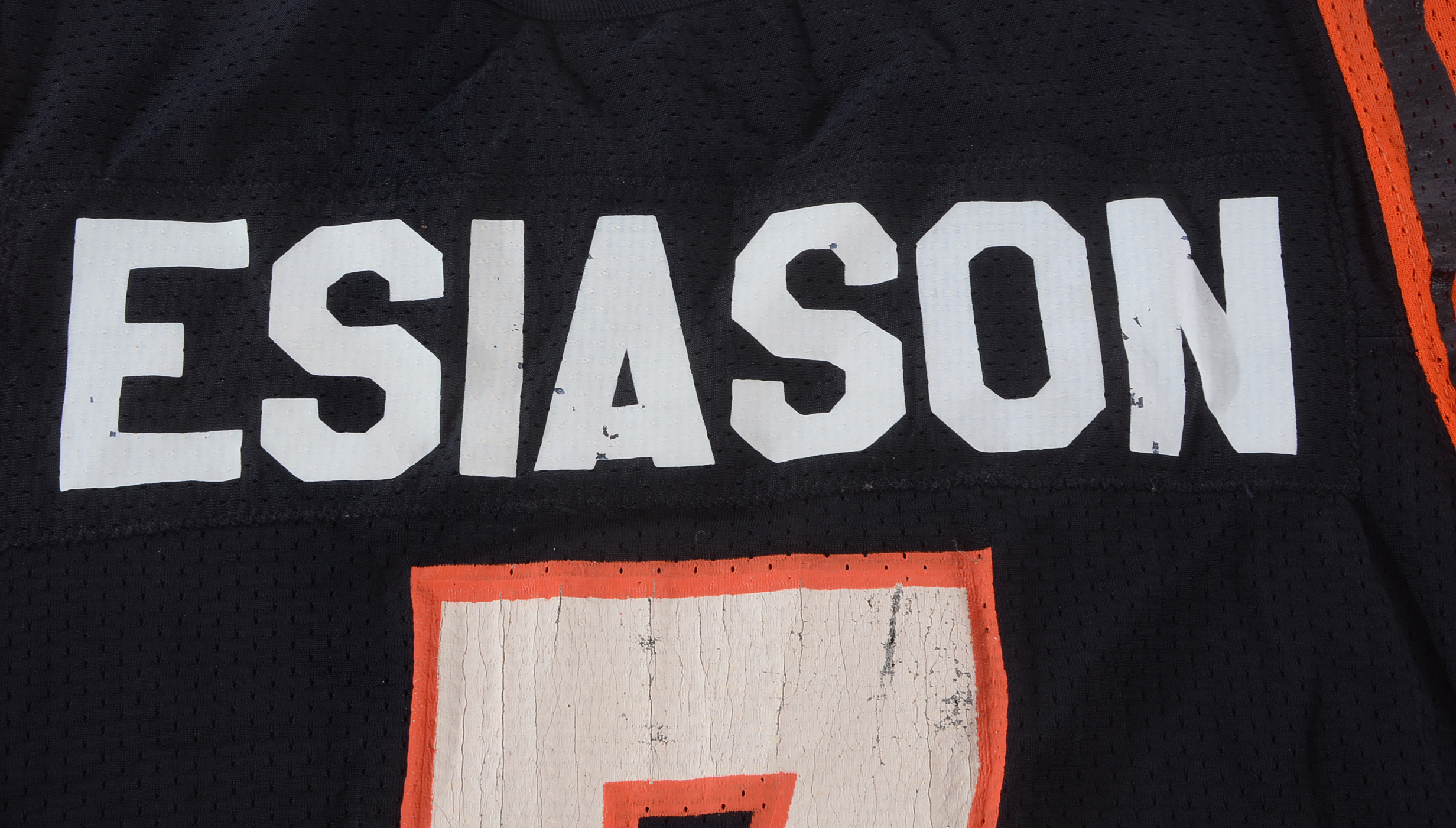 Boomer Esiason Signed Vintage Koch/Russell Jersey