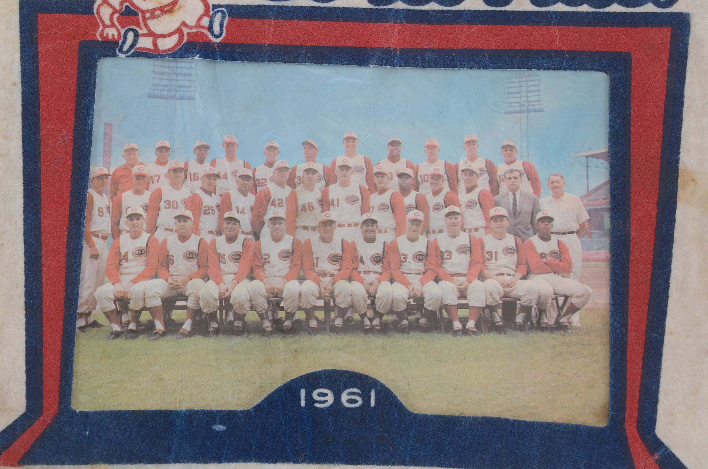 1961 Reds Picture Pennant