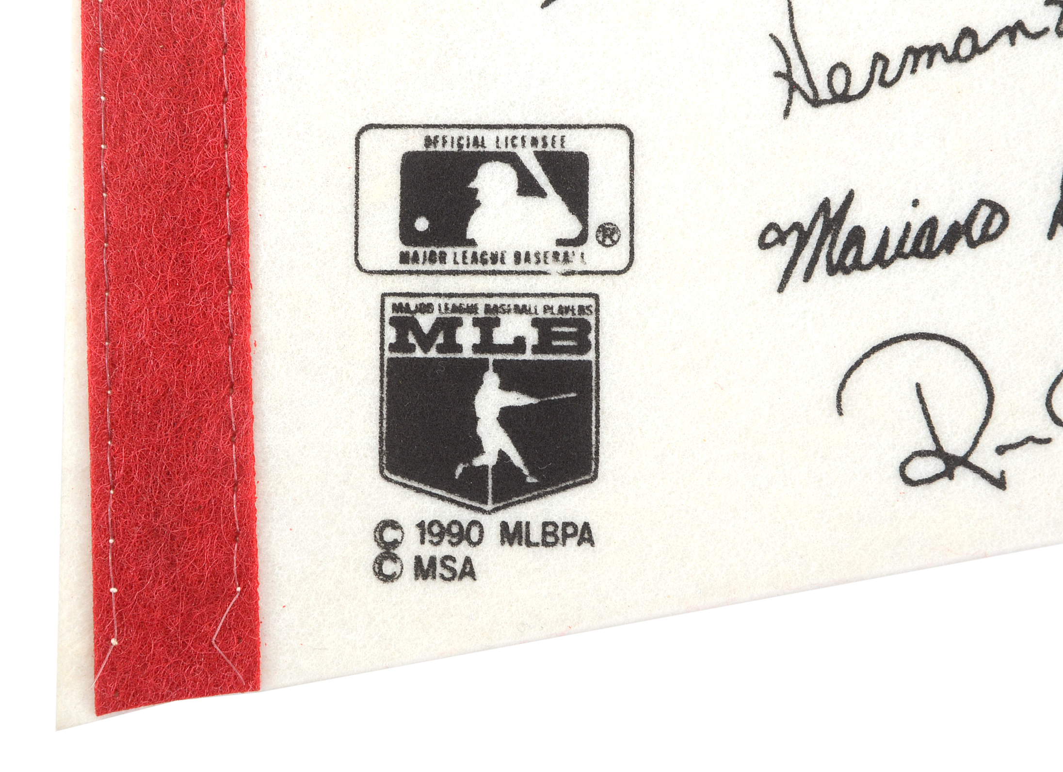 1990 World Series Champions Pennant