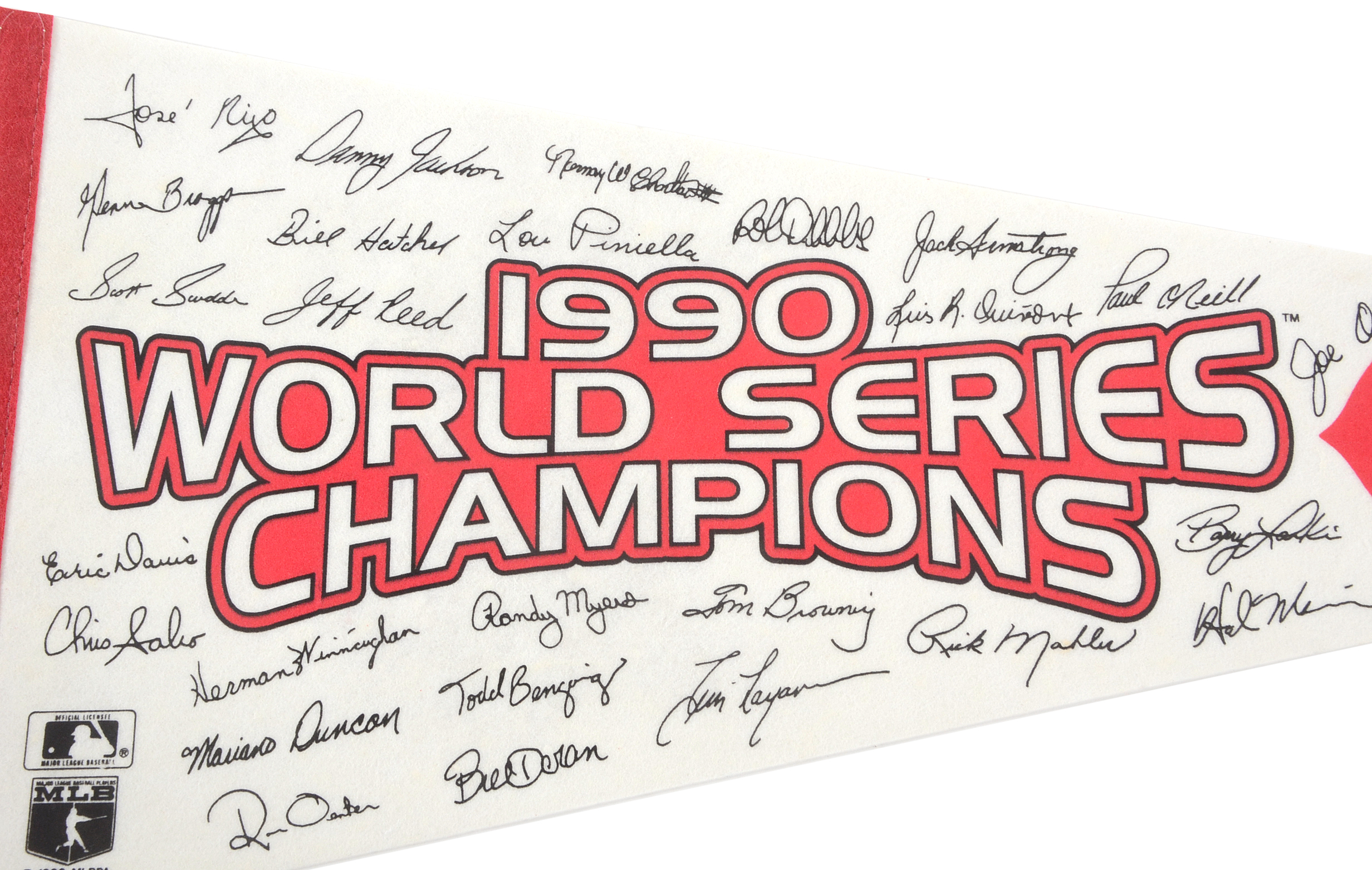 1990 World Series Champions Pennant