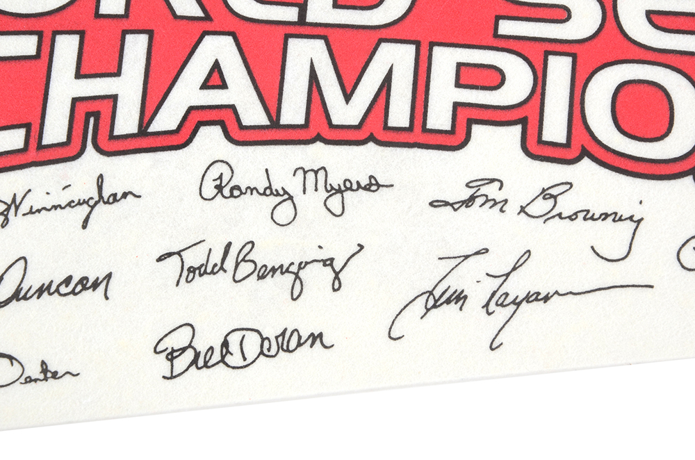 1990 World Series Champions Pennant