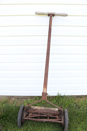 Pair of Antique Lawnmowers