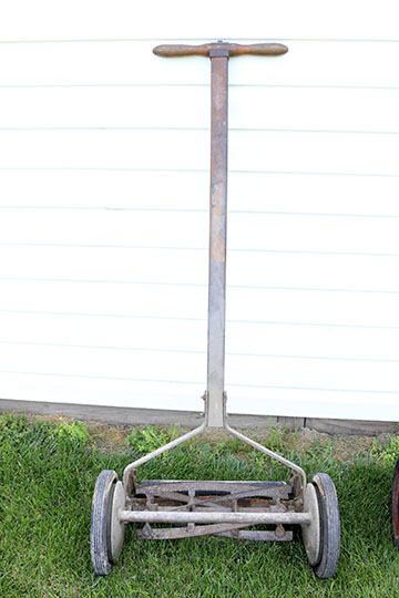 Pair of Antique Lawnmowers