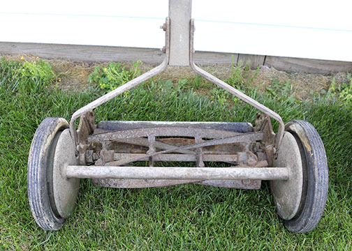 Pair of Antique Lawnmowers