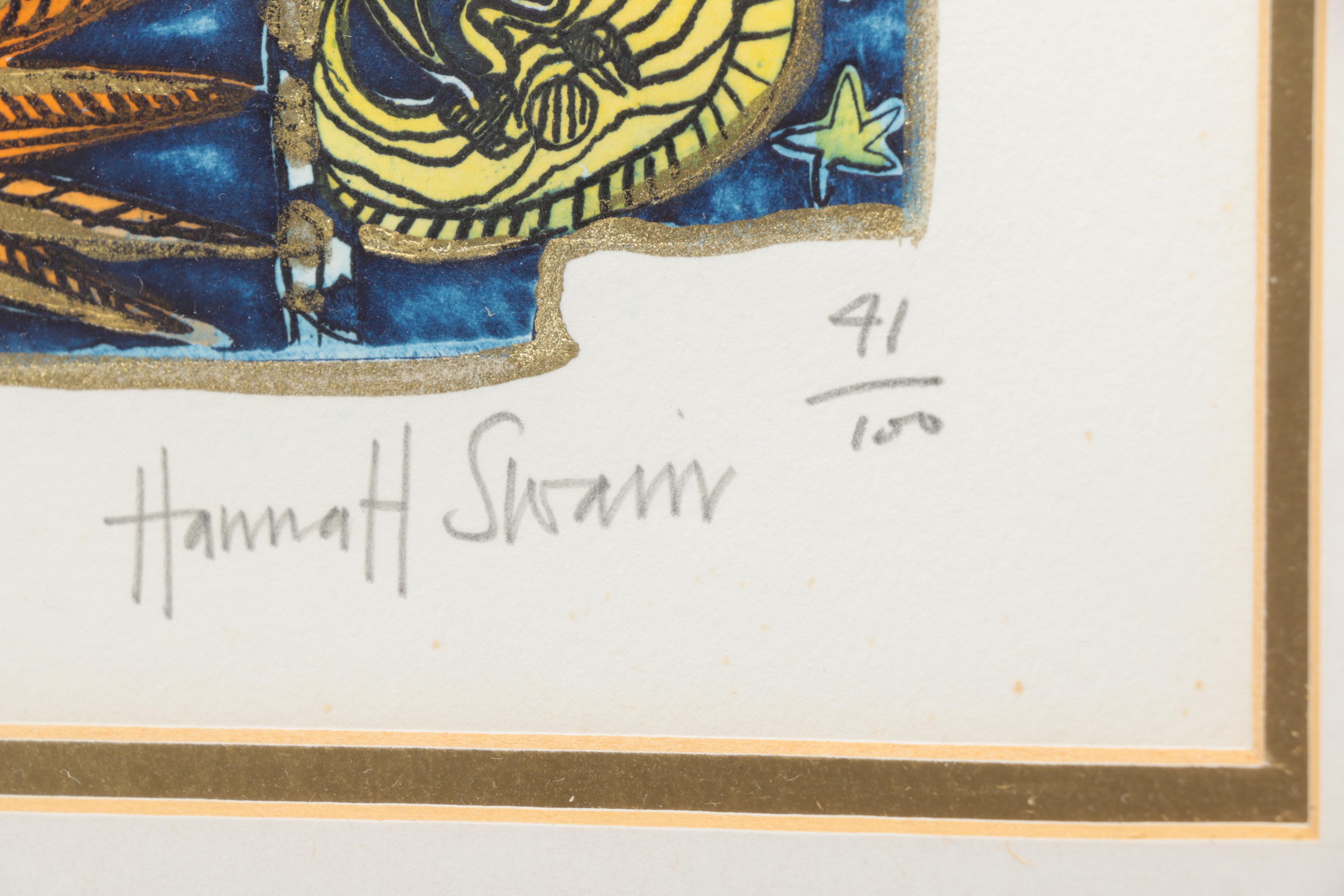 Hannah Swain Limited Edition Hand-Colored Etching "Deep Peace"