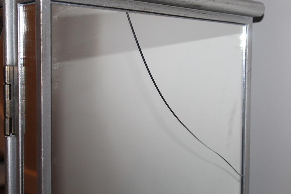 Neoclassical Style Mirrored Breakfront Console by Powell