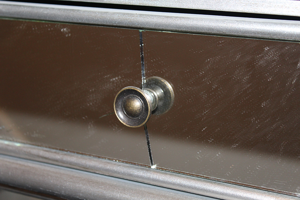 Neoclassical Style Mirrored Breakfront Console by Powell