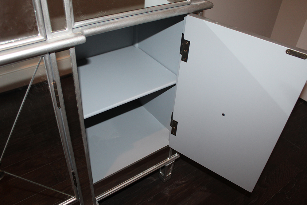 Neoclassical Style Mirrored Breakfront Console by Powell