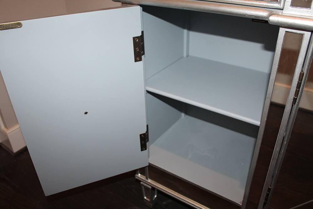 Neoclassical Style Mirrored Breakfront Console by Powell