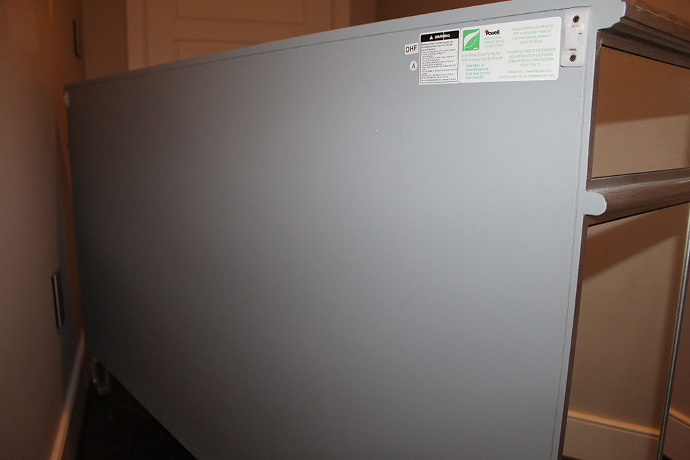 Neoclassical Style Mirrored Breakfront Console by Powell