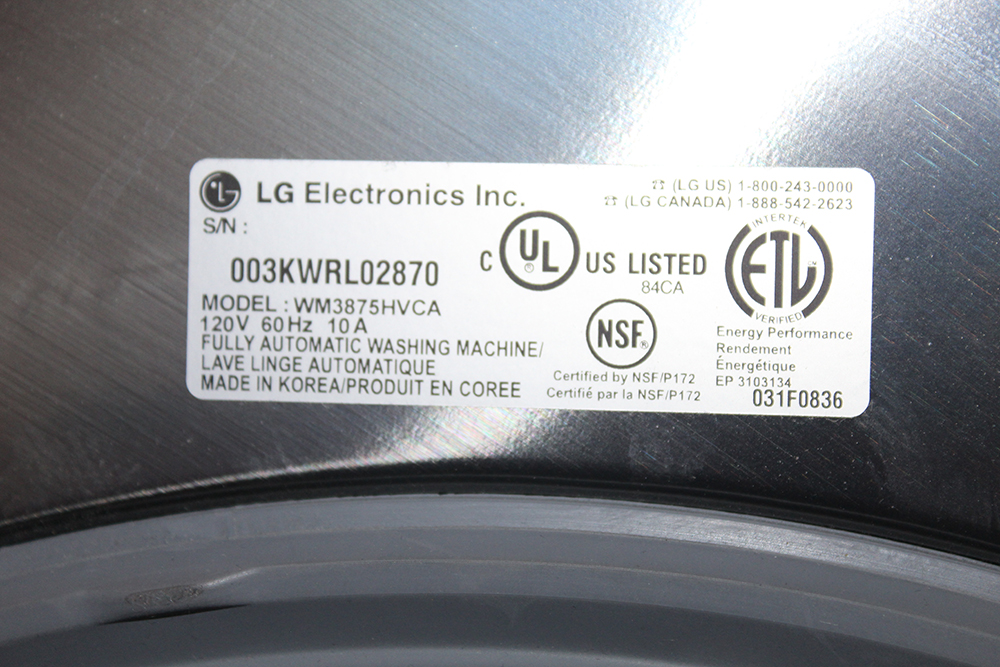 LG "True Balance" Washer and Dryer Set