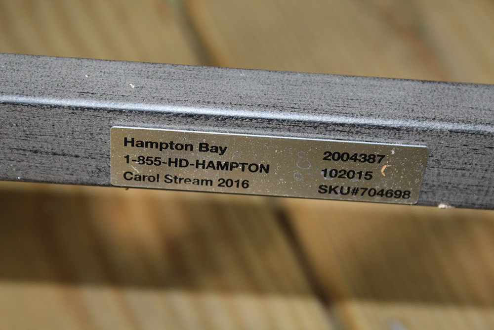 "Carol Stream" Outdoor Wicker Extendable Patio Table with Chairs by Hampton Bay