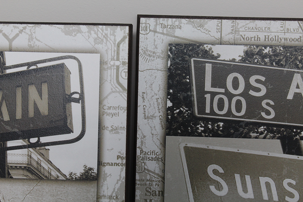 Group of Famous Street Signs Wall Art