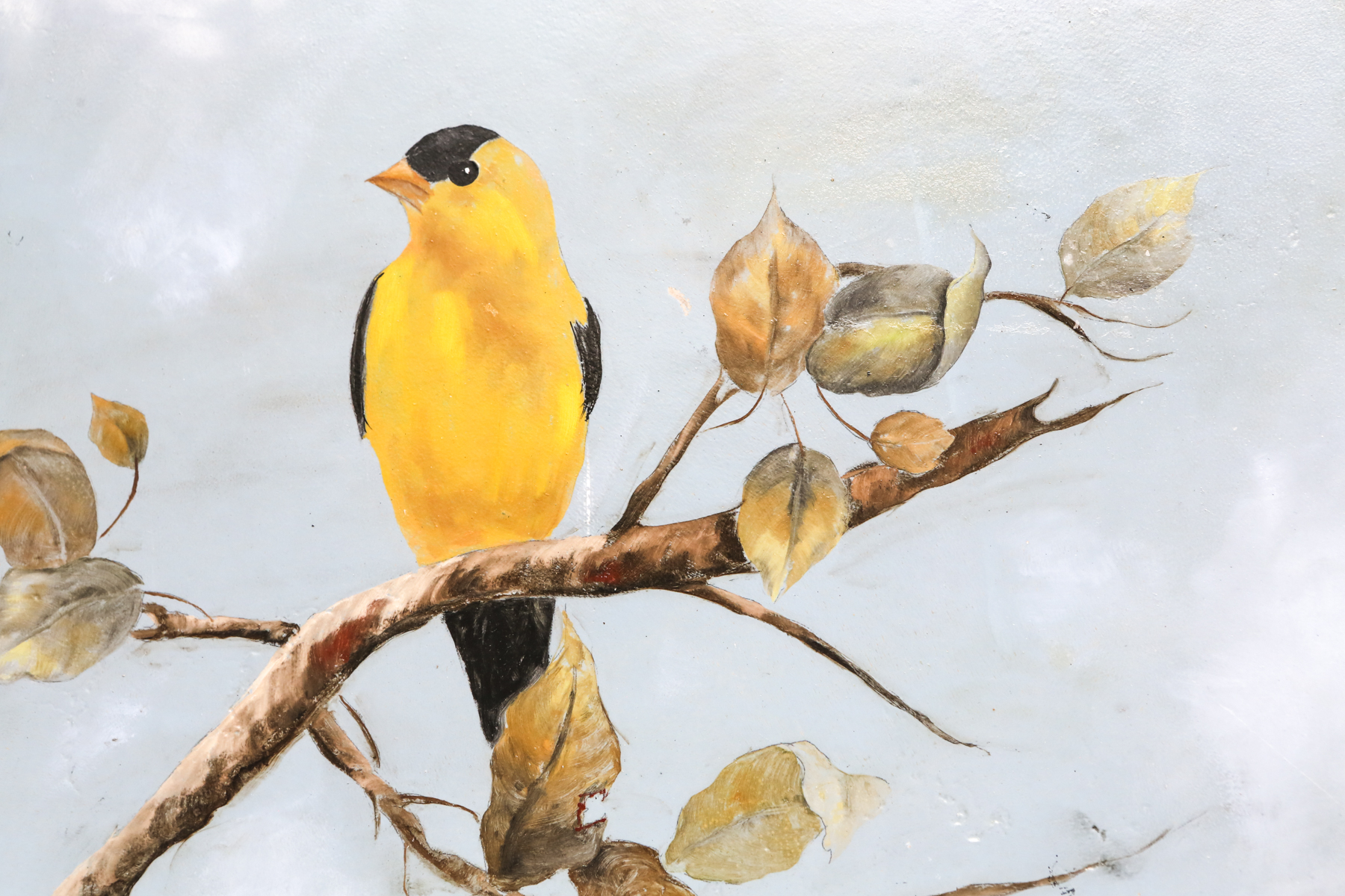 Pair of Hand Painted Decorative Tiles