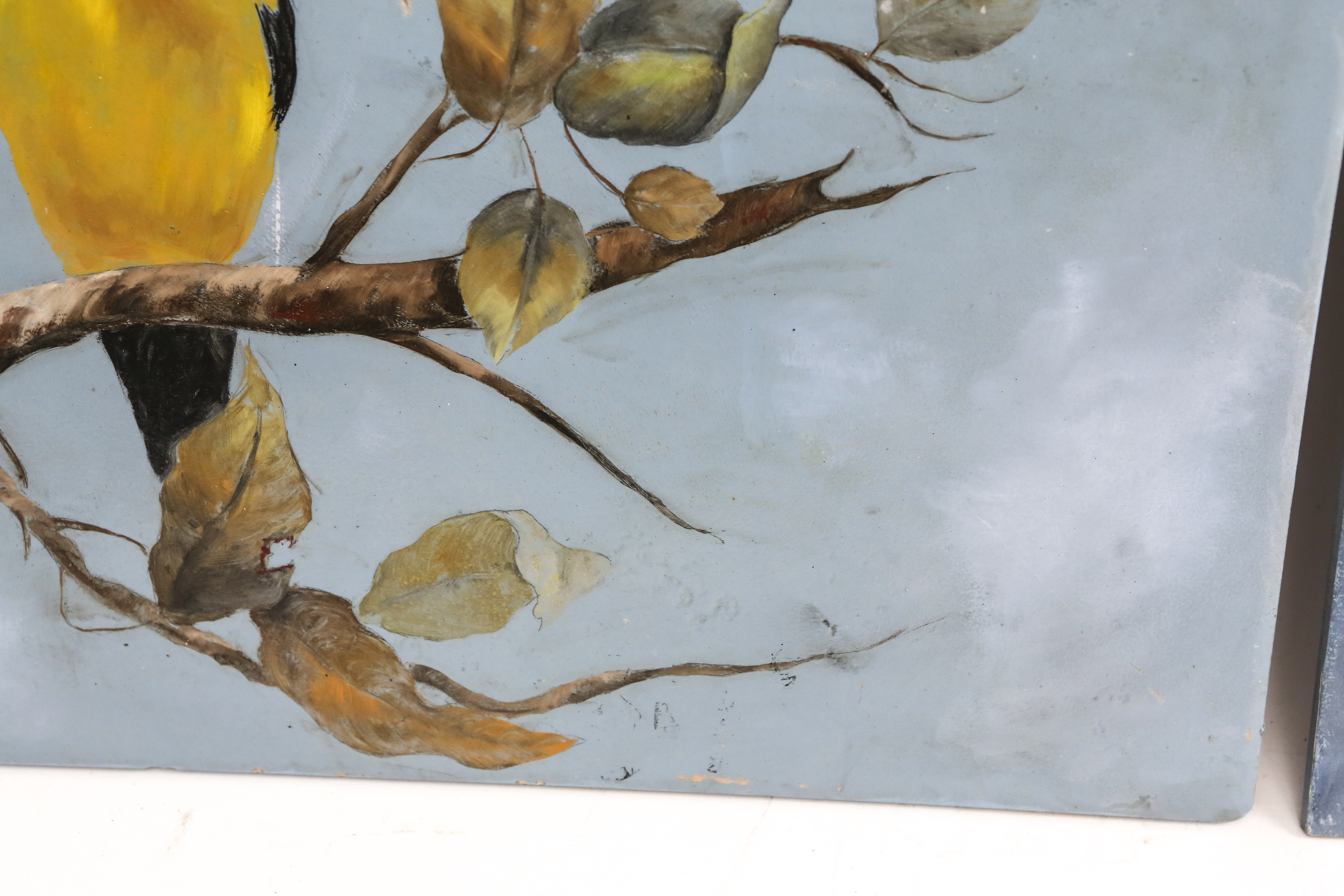 Pair of Hand Painted Decorative Tiles