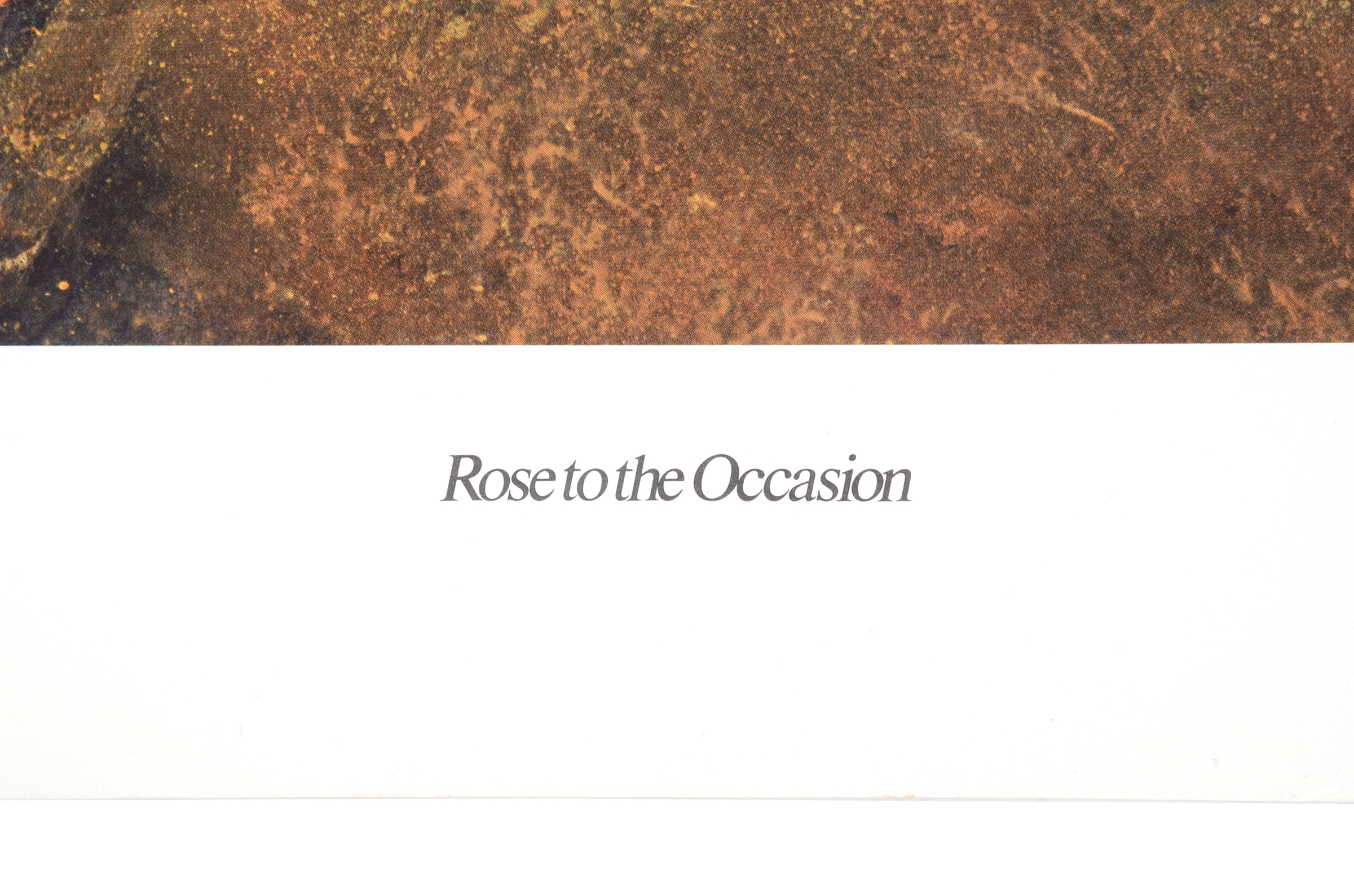 "Rose to the Occasion" Orlemann Signed Limited Print