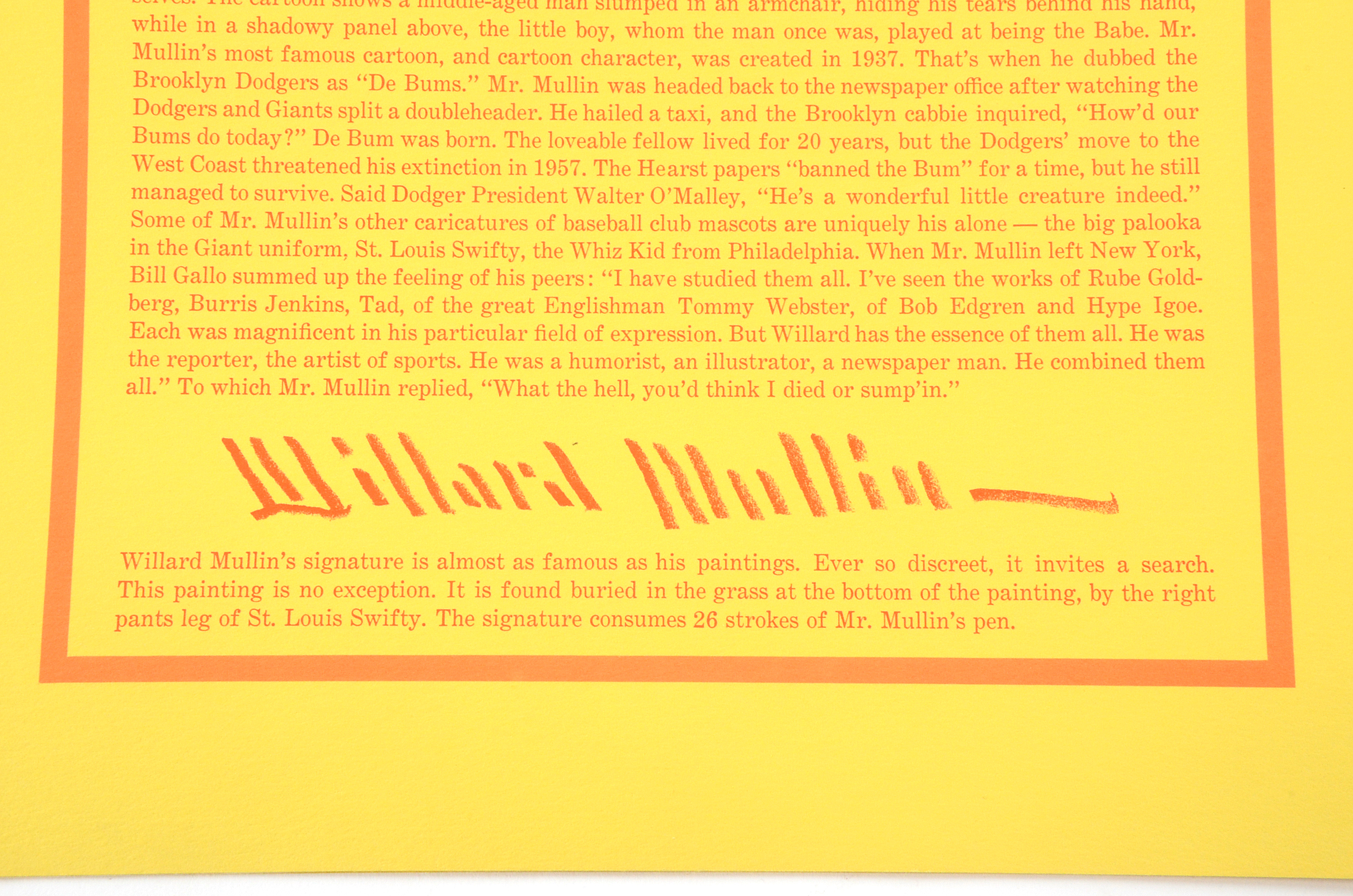 1974 "The Big Red Machine Print"