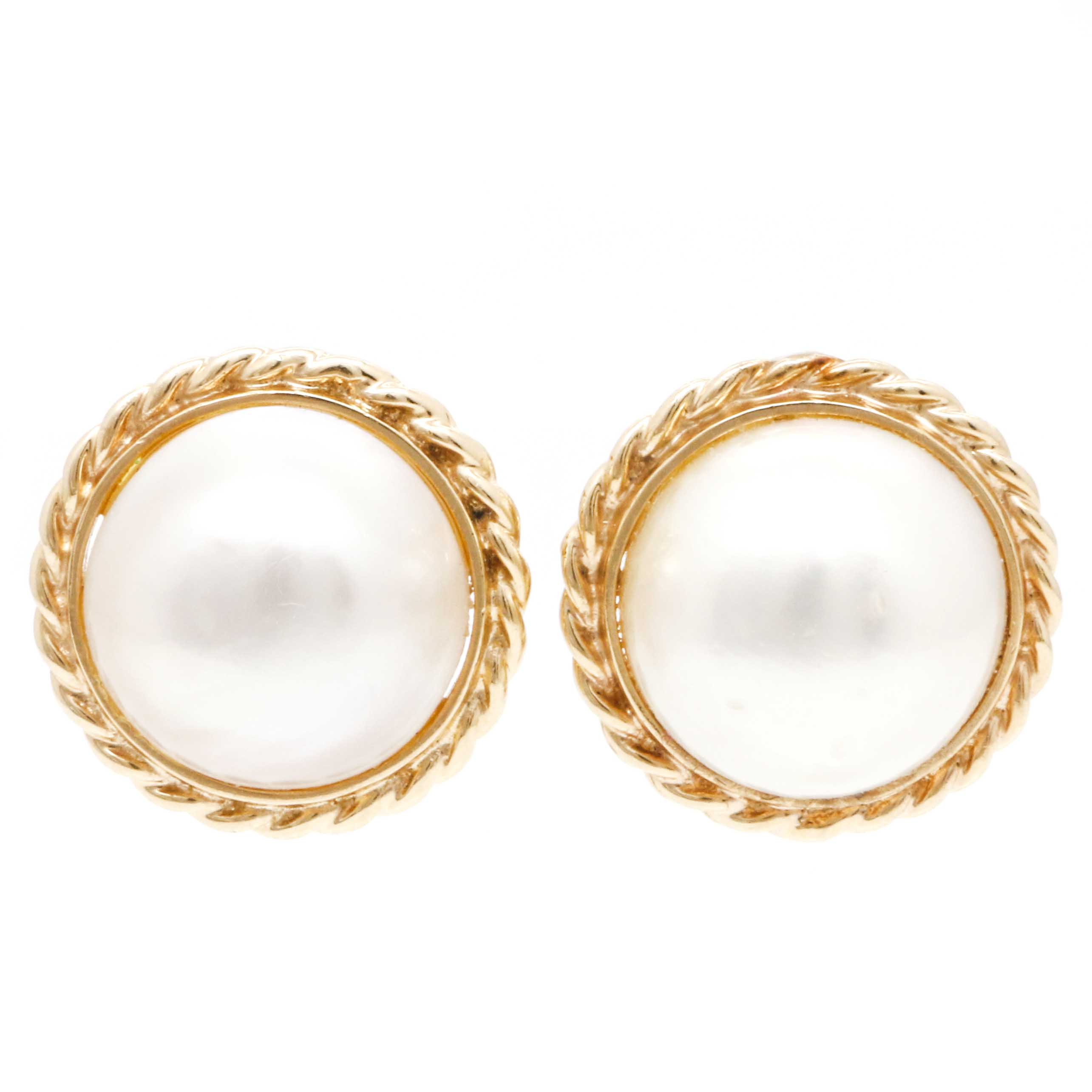 14K Yellow Gold, Emerald, and Cultured Pearl Brooch