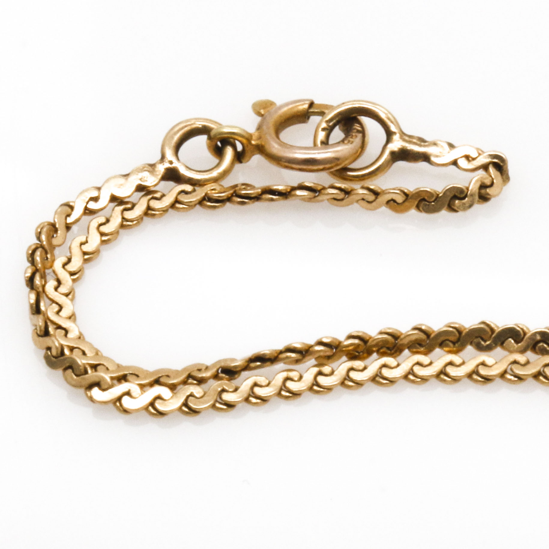 14K Yellow Gold Gemstone Heart Pendant and Bracelet