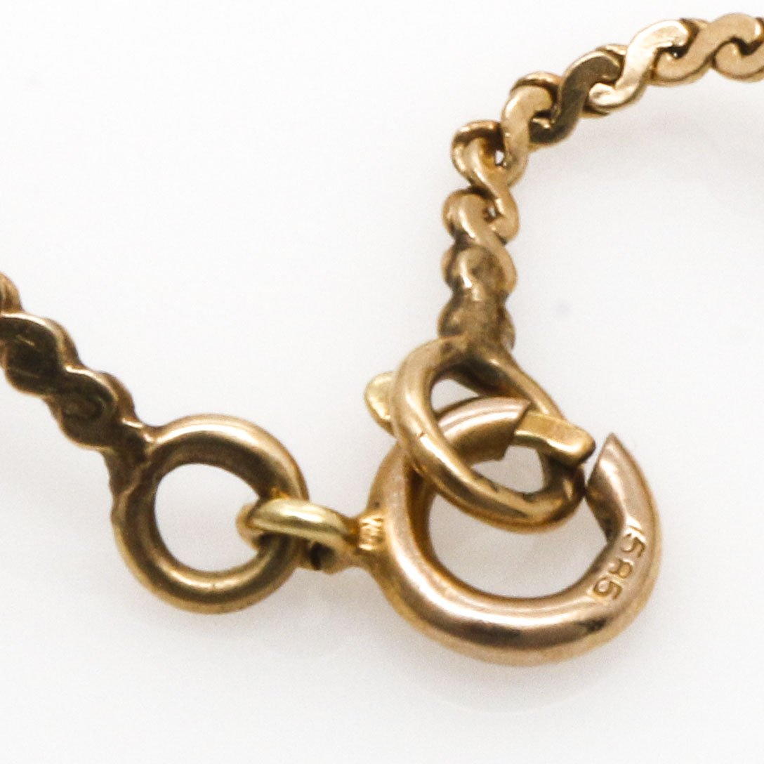 14K Yellow Gold Gemstone Heart Pendant and Bracelet