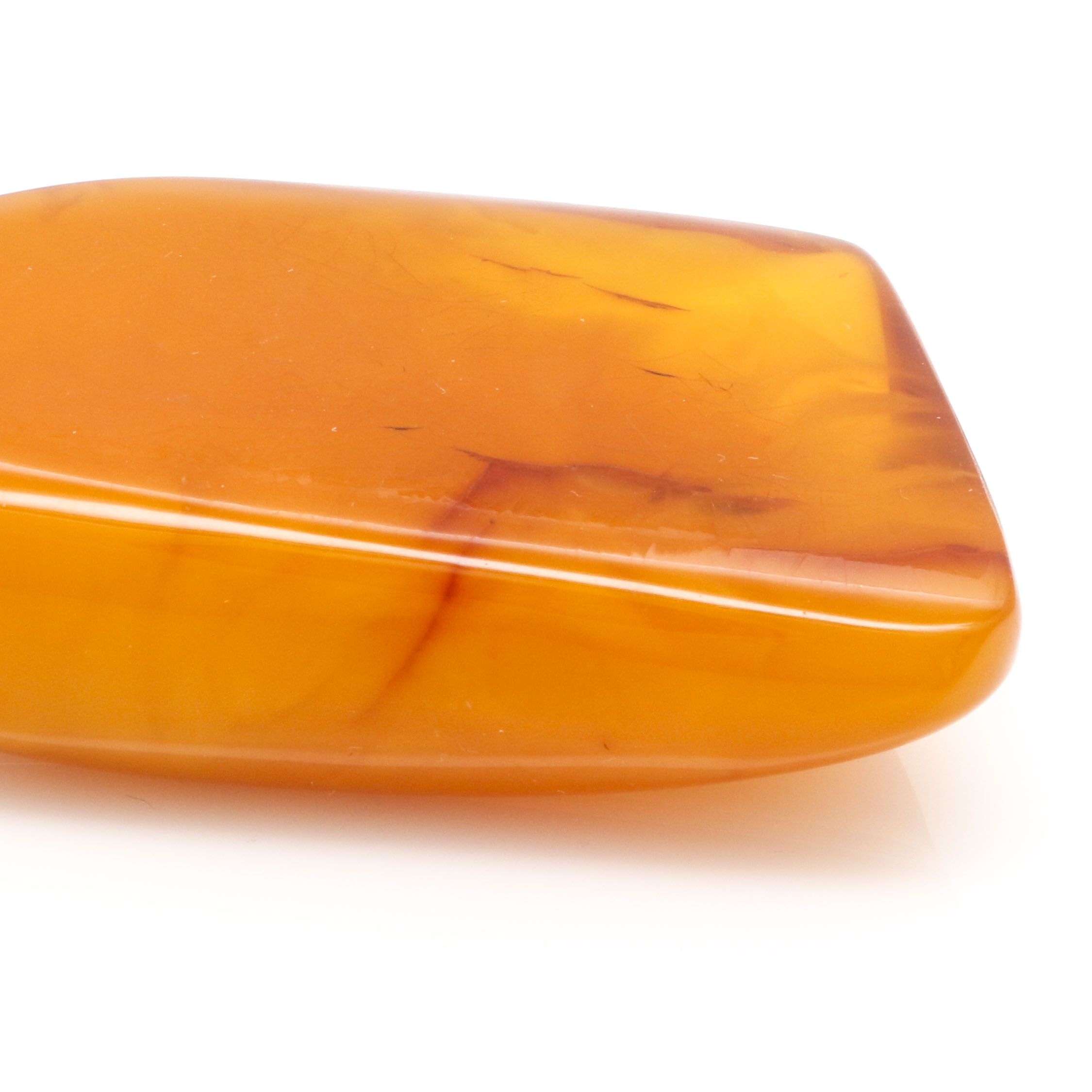 14K Yellow Gold Amber Pendant