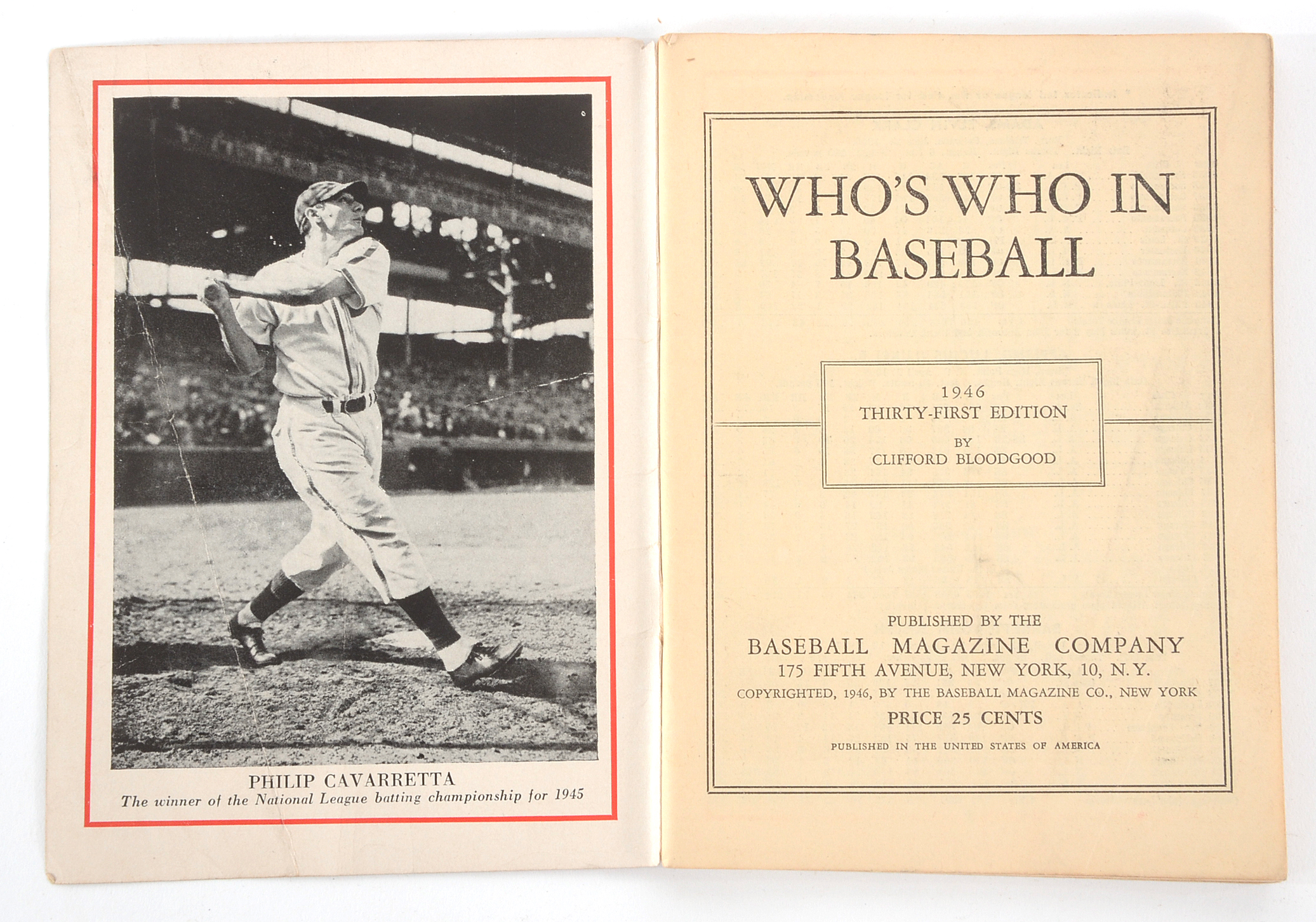 1940s "Who's Who In Baseball"