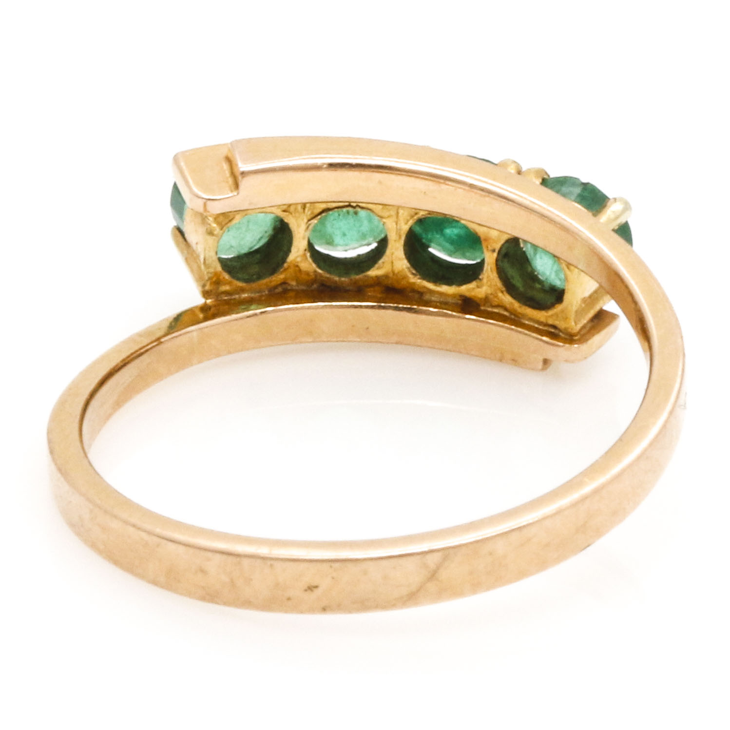 14K Yellow Gold Emerald Ring