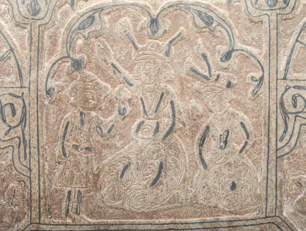 Antique Indo-Persian Marquetry and Bone Inlay Panel