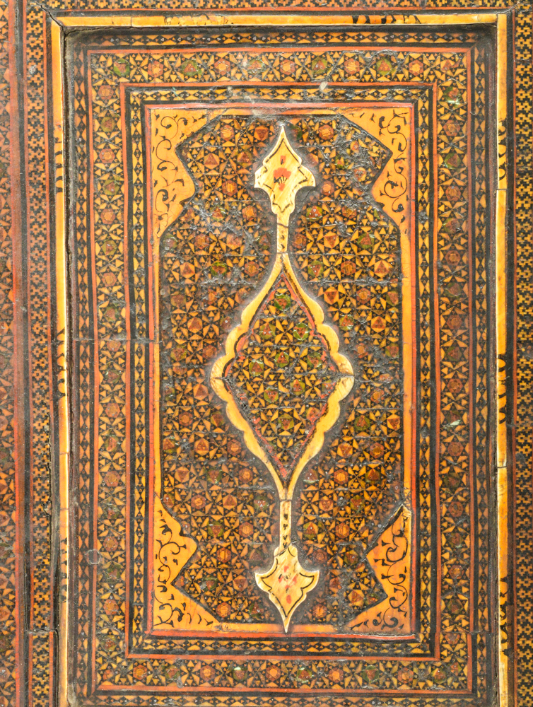 Antique Indo-Persian Marquetry and Bone Inlay Panel