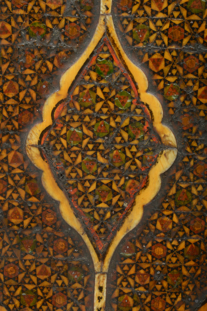 Antique Indo-Persian Marquetry and Bone Inlay Panel