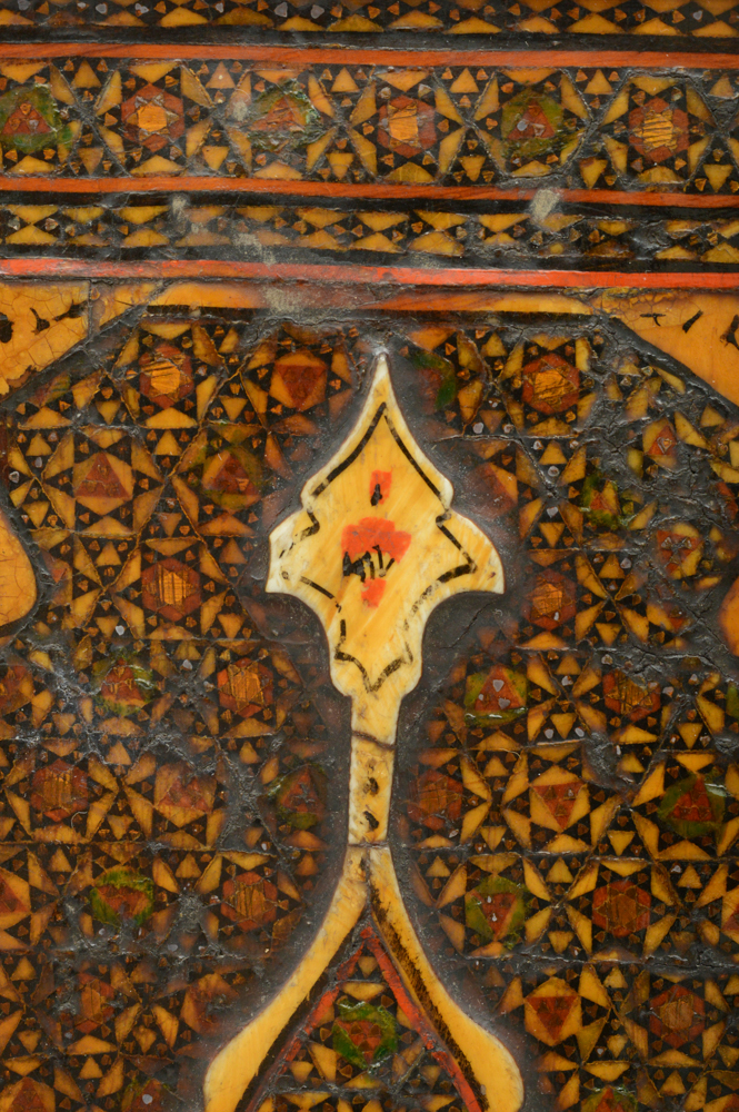 Antique Indo-Persian Marquetry and Bone Inlay Panel