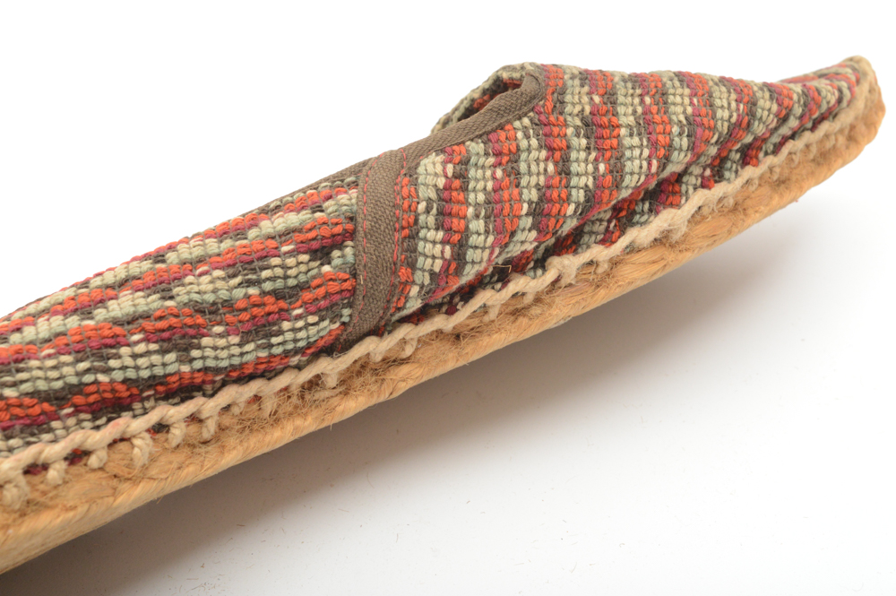 Antique Mexican Hand Crafted Fabric Shoes
