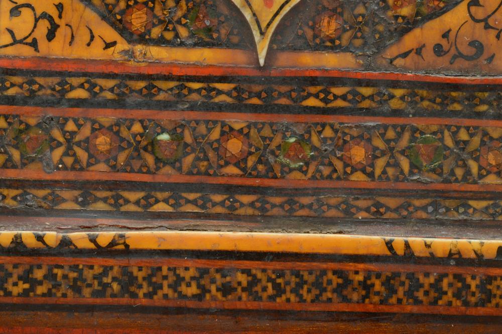 Antique Indo-Persian Marquetry and Bone Inlay Panel