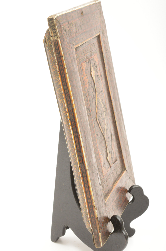 Antique Indo-Persian Marquetry and Bone Inlay Panel