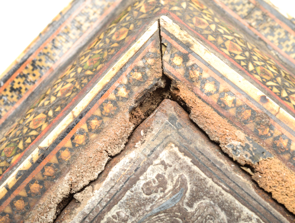 Antique Indo-Persian Marquetry and Bone Inlay Panel