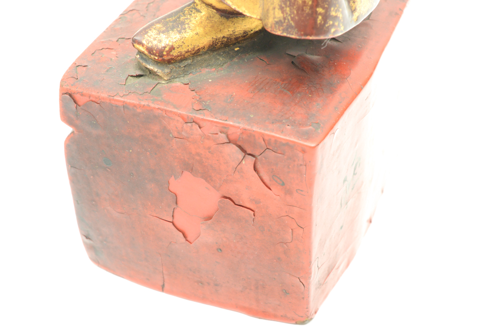 Antique Chinese Teak Shrine with Carved Figures