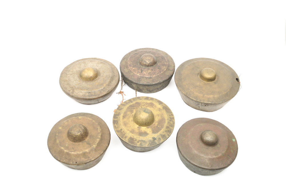 Early 20th Century Southeast Asian Kulintang Brass Gongs