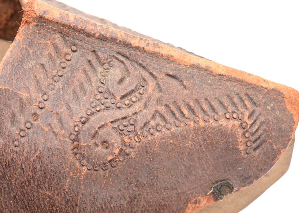 Antique Hand Carved Wood and Leather Shoes